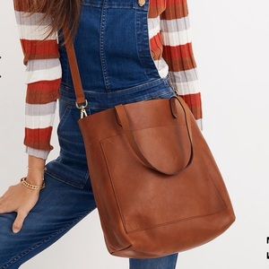 MADEWELL Medium Transport Tote in Saddle Brown!